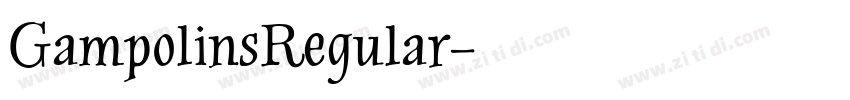 GampolinsRegular字体转换