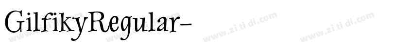 GilfikyRegular字体转换