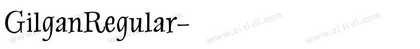 GilganRegular字体转换