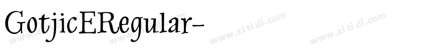 GotjicERegular字体转换