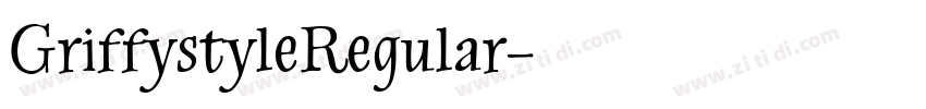 GriffystyleRegular字体转换
