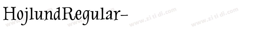 HojlundRegular字体转换