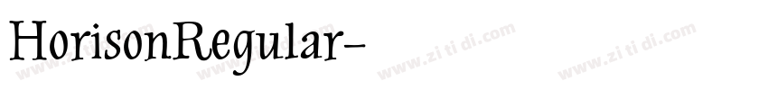 HorisonRegular字体转换