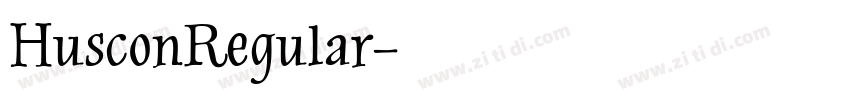 HusconRegular字体转换