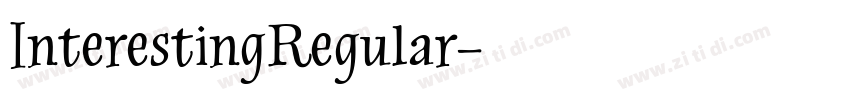 InterestingRegular字体转换
