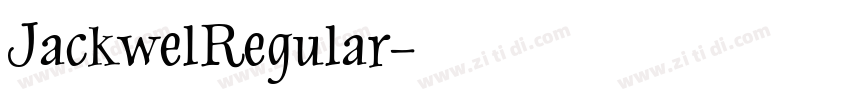 JackwelRegular字体转换