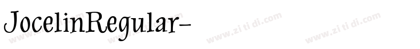 JocelinRegular字体转换