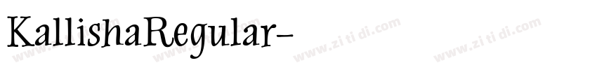 KallishaRegular字体转换