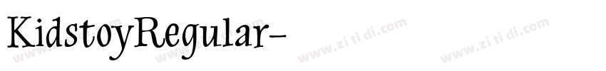 KidstoyRegular字体转换