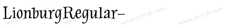 LionburgRegular字体转换