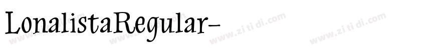 LonalistaRegular字体转换