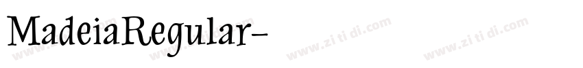 MadeiaRegular字体转换