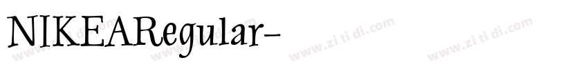 NIKEARegular字体转换