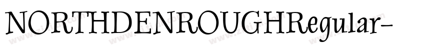 NORTHDENROUGHRegular字体转换