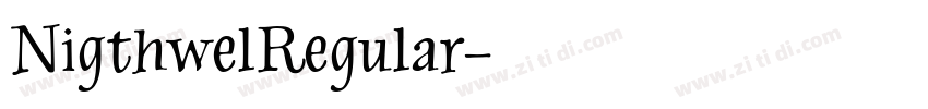 NigthwelRegular字体转换