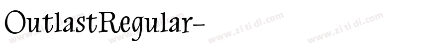 OutlastRegular字体转换