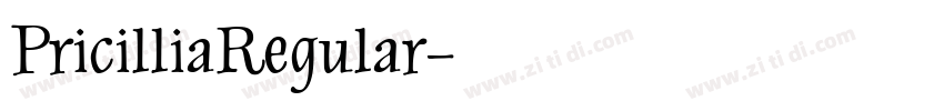 PricilliaRegular字体转换