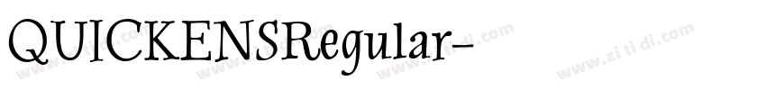 QUICKENSRegular字体转换