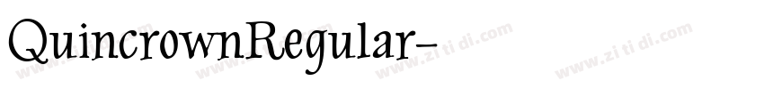 QuincrownRegular字体转换