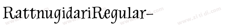 RattnugidariRegular字体转换