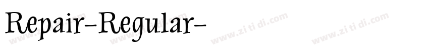 Repair-Regular字体转换