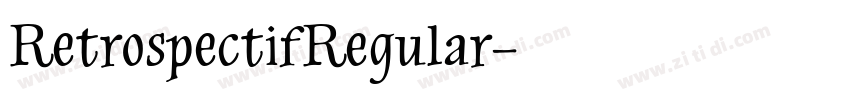 RetrospectifRegular字体转换