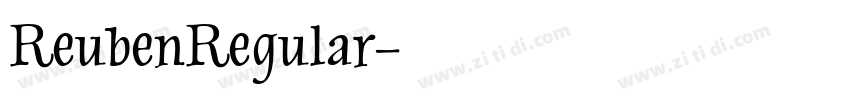ReubenRegular字体转换