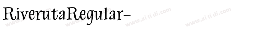 RiverutaRegular字体转换