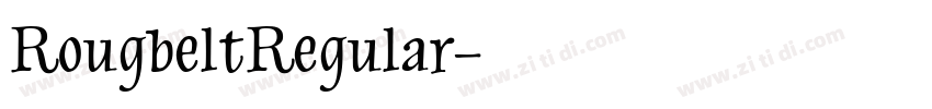 RougbeltRegular字体转换