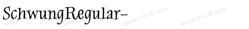 SchwungRegular字体转换