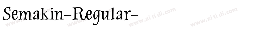 Semakin-Regular字体转换