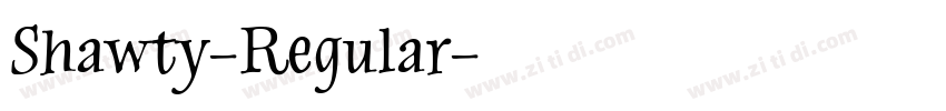 Shawty-Regular字体转换