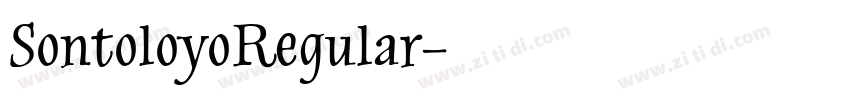 SontoloyoRegular字体转换