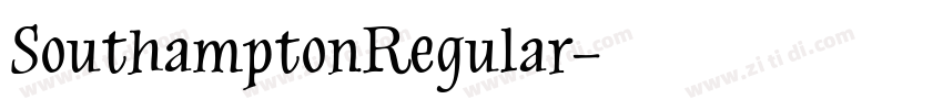 SouthamptonRegular字体转换
