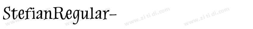 StefianRegular字体转换