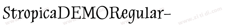 StropicaDEMORegular字体转换