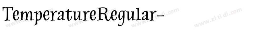TemperatureRegular字体转换