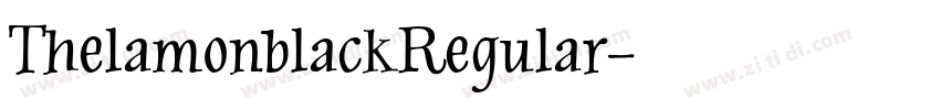 ThelamonblackRegular字体转换