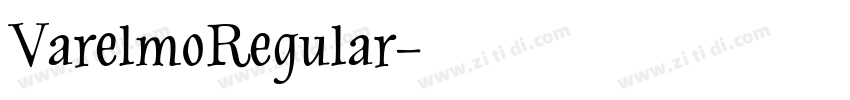 VarelmoRegular字体转换