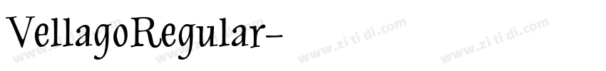 VellagoRegular字体转换