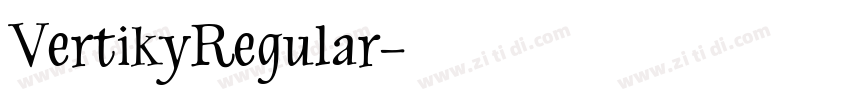 VertikyRegular字体转换