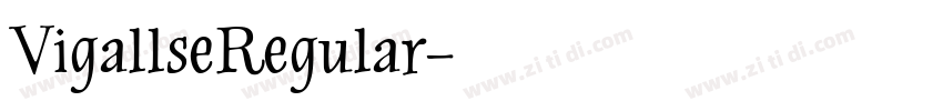 VigallseRegular字体转换