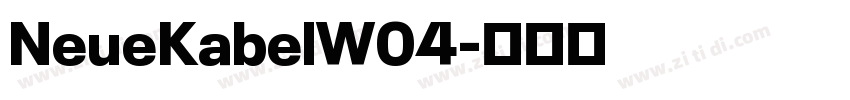 NeueKabelW04字体转换