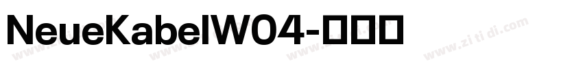 NeueKabelW04字体转换