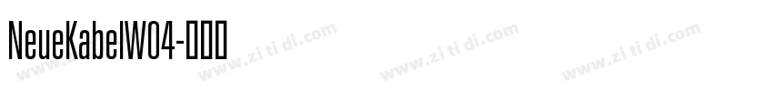 NeueKabelW04字体转换