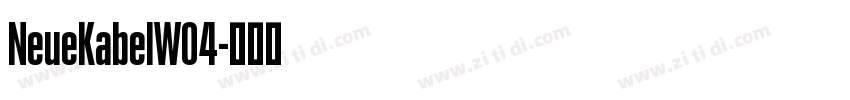 NeueKabelW04字体转换