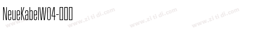 NeueKabelW04字体转换