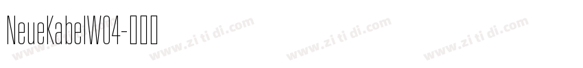NeueKabelW04字体转换