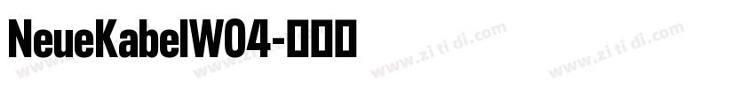 NeueKabelW04字体转换