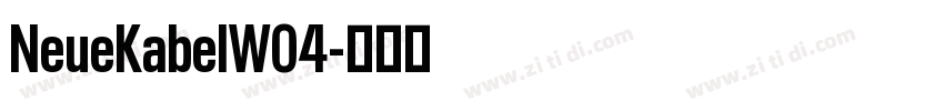 NeueKabelW04字体转换